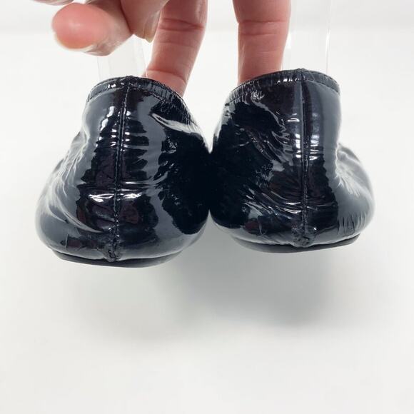 Dior Black Patent Leather Ballet Flats Women's Size 7.5 GUC - Picture 6 of 9